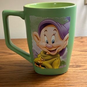 Disney Oversized * Dopey * Coffee Mug, Seven Dwarfs 18 Oz Green Cup, Disneystore